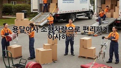 용달이사 소형차량으로 편리하게 이사하기!